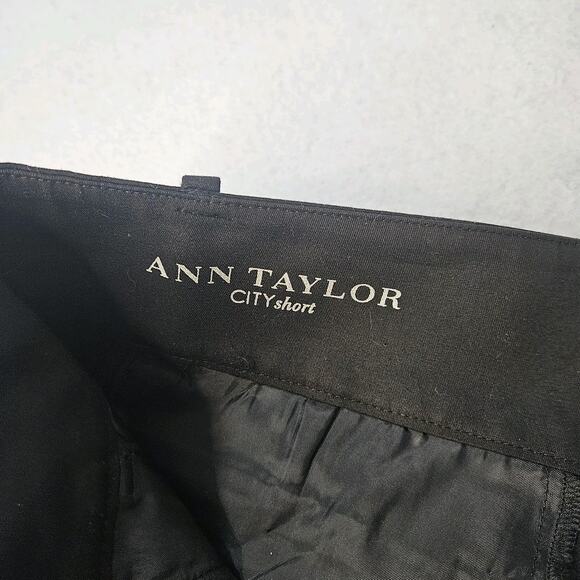 ANN TAYLOR City Shorts Chino Sz 8 NWT Modern Fit Black - Picture 6 of 7